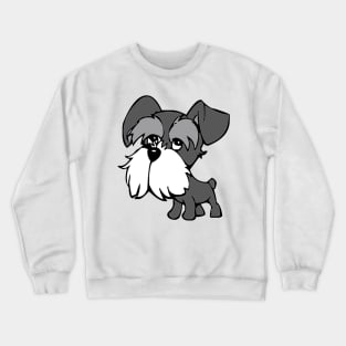 Cartoon Miniature Schnauzer Crewneck Sweatshirt